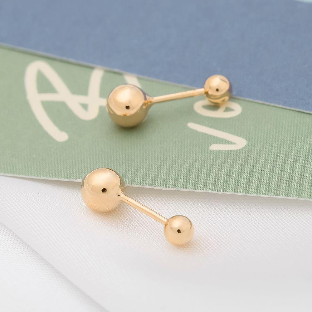 14K gold needle ball gold basic piercing basic