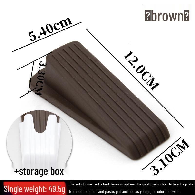 

Противоугонный безопасный дверной стопор – Ветрозащитный, Противоскользящий резиновый блокиратор двери темно-коричневого