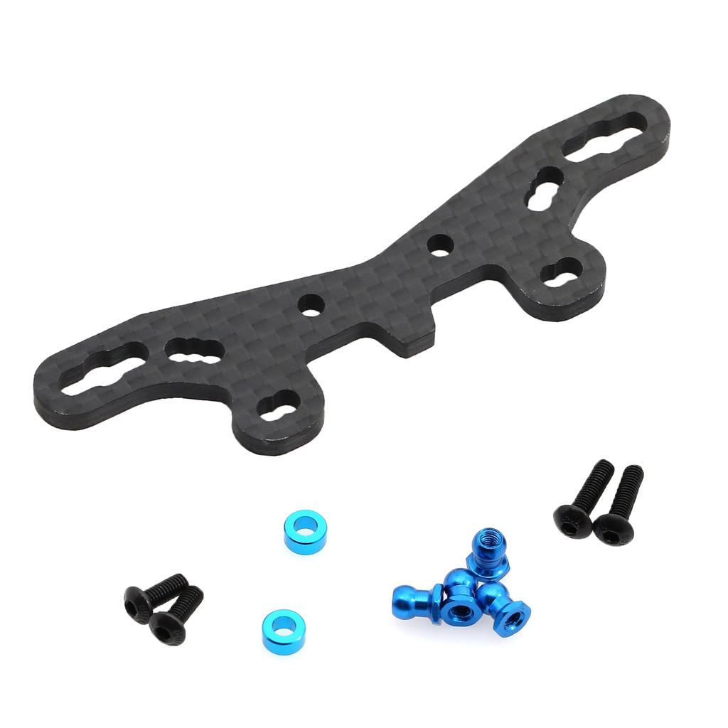 Carbon   Front and Rear Shock Tower Plate Kit Replacement for    02S  02SR  -02 Type-S  -02 Type-SR 1Celsius10 Remote Control Car Upgrade
