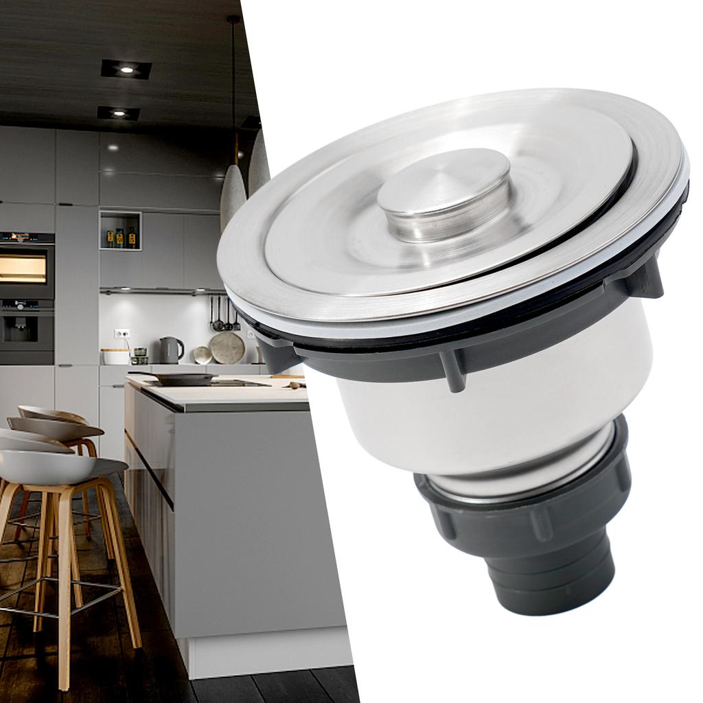 Sink Drain Strainer Sink Waste Strainer Modern Design Easy To Remove Long Using Life Silver High Quality Brand New
