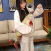 Perch Simulation Fish Plush Pillow Grouper Stuffed Cartoon Fish Plush Toy Lovely PP Cotton Fish Anime Pillow Dolls
