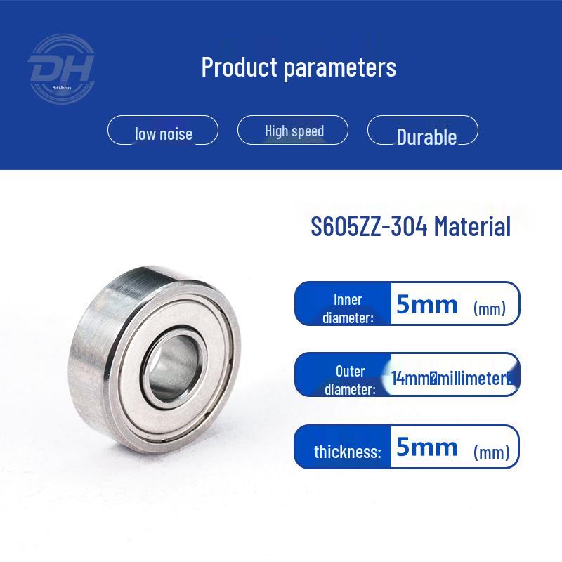 Stainless Steel Bearings S6000, S6001, S6002, S603, S604 - 304 Material