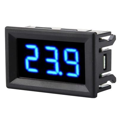 Voltage Meter, Voltmeter 0.56inch Two Wire Digital LED Display Voltage Meter for 12V 24V Battery Car (Font Backlight Color Blue)