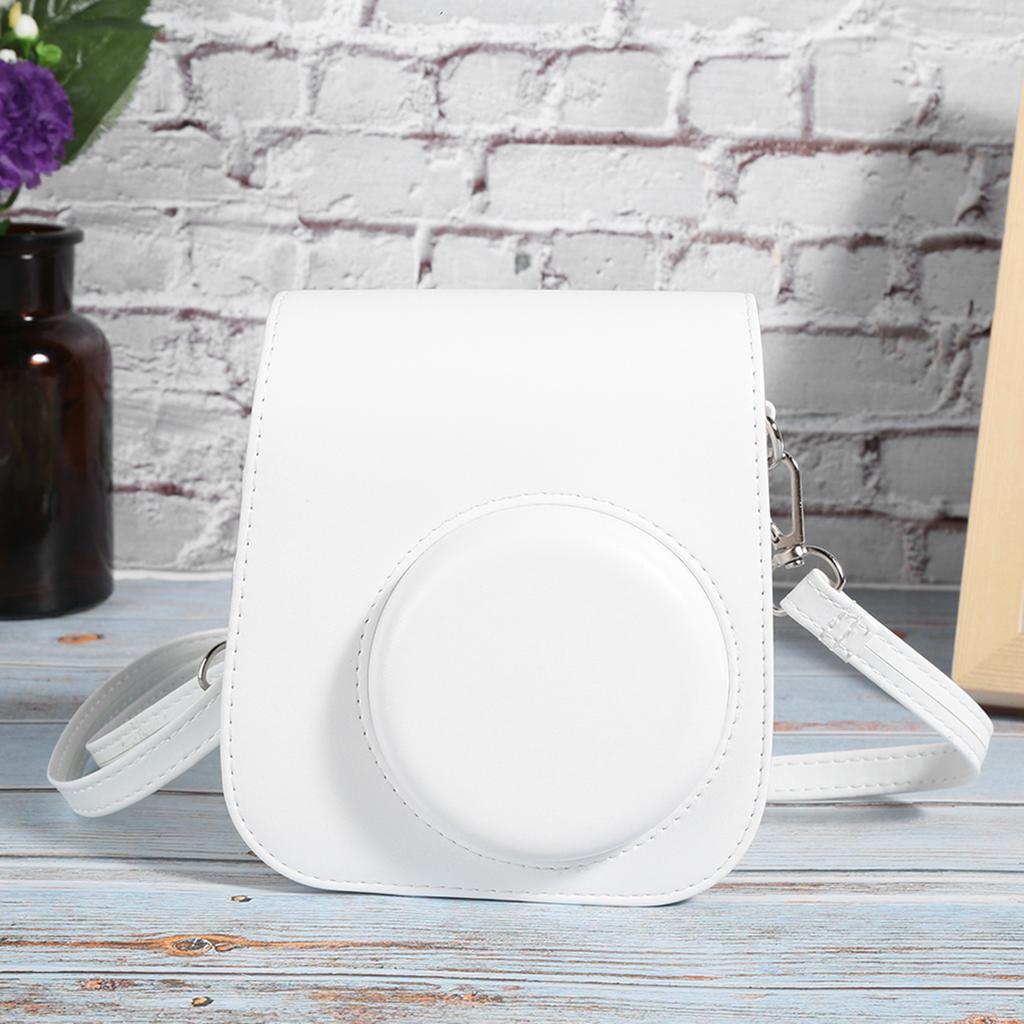 PU Leather Case Bag with Shoulder Strap for Fujifilm Instax Mini 11 Camera