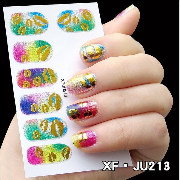 LANSOON Nail Stickers Water Decals Butterfly Floral Animal Colorful Geometry Slider Manicure Nail Art Decoration