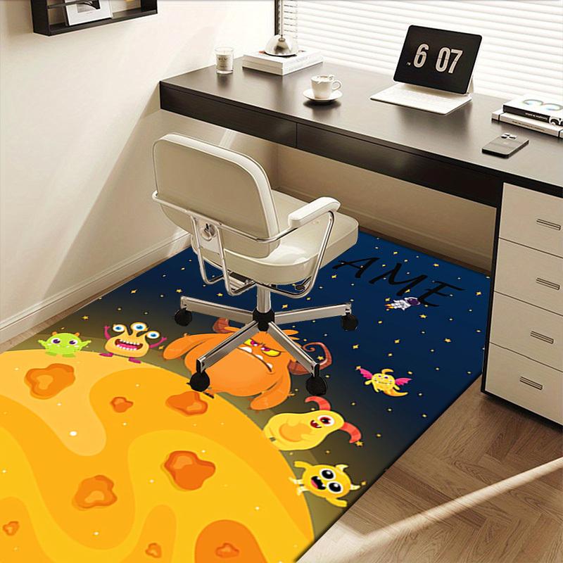 Ginger Hairy Dwarf Office Carpet Soft Polyester Entrance Carpet Washable Non Slip Machine Washable I