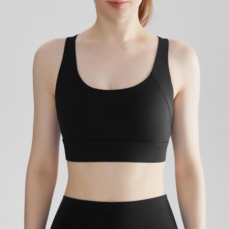 CD High-Impact Sports Bra: Shockproof, Antibacterial, One-Piece Design with Adjustable Straps