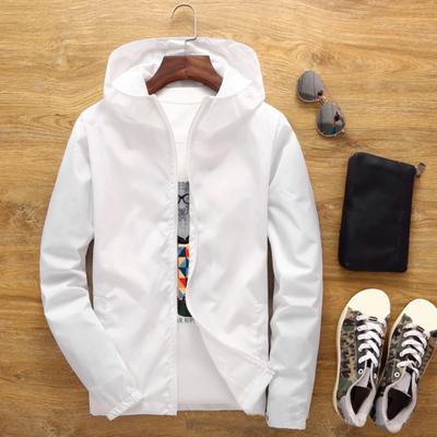 Herrenmantel Einfarbig Lange Ärmel Elastische Bündchen Glatte Oberfläche Streetwear Herbst Winter Kapuzen-Windjacke für den täglichen Gebrauch