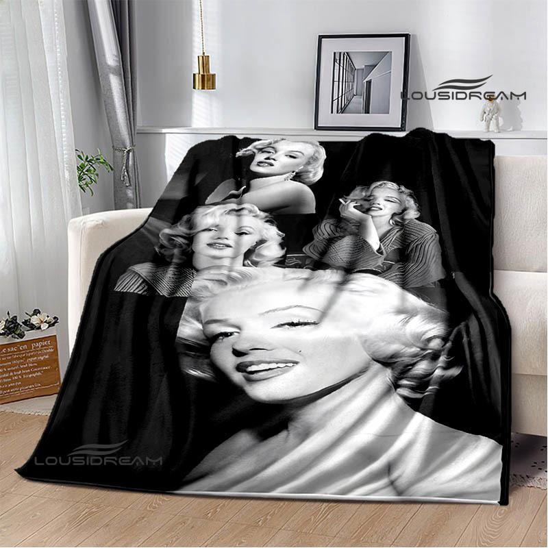 Marilyn Monroe Printed blankets picnic blanket Warm Flannel blankets Soft and comfortable blanket bed linings Birthday Gift