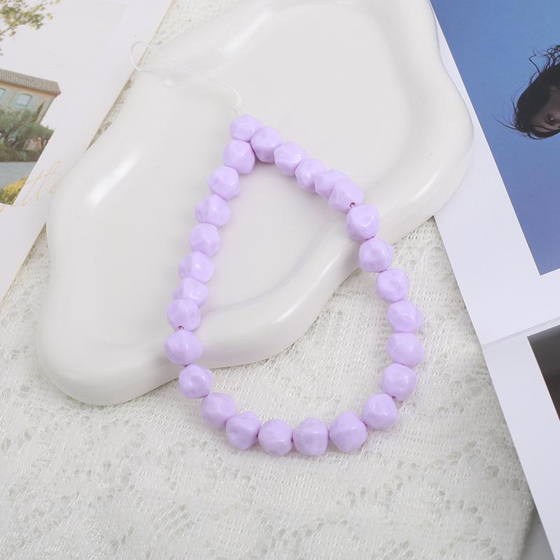 Dopamine Candy Beaded Phone Chain - Colorful Anti-Drop, Anti-Lost Lanyard фиолетовый