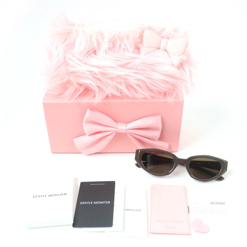 Excellent GENTLE MONSTER Sunglasses Jennie-Fish Tail BR3 Jenny Collaboration Used