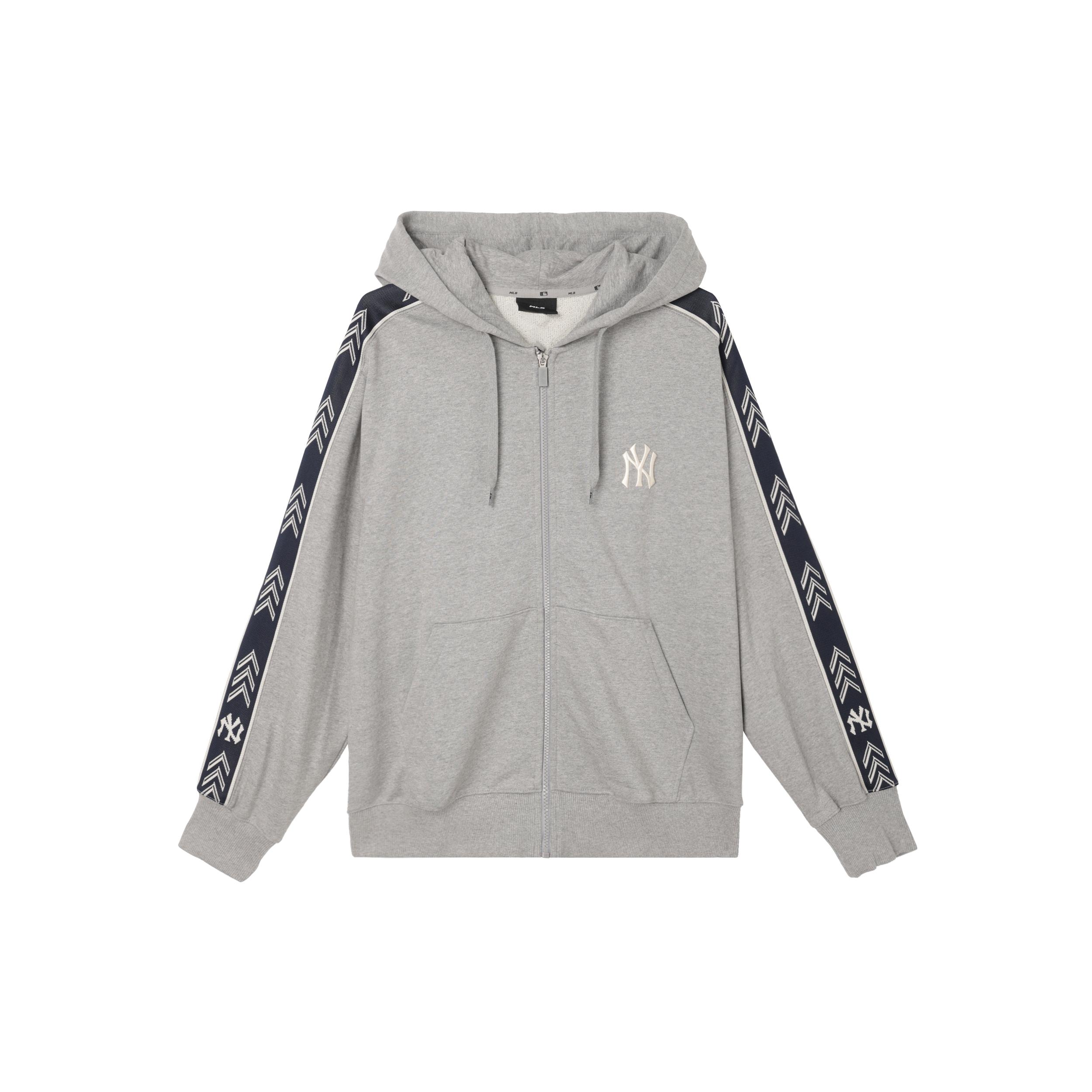 MLB Sweatshirts Men s Gray Hooded Moderate Cardigan 3ATRS0114-50MGS M