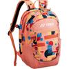 YONEX Tennis Backpack for Kids/Juniors - Holds 1 Racket, 18L Capacity, Chest Strap, BAG2589 Coral Orange