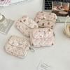 Kawaii Floral Coin Purse Cartoon Printing Mini Canvas Storage Bag  Outdoor