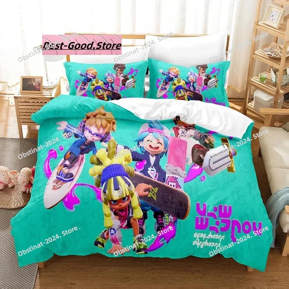 Game Ninjala Beding Set Single Twin Ful Quen King-Sized Dimensionsd Dimensions Bed Linen Set Aldult Kid Bedrom Duvetcover Sets 3D Print Young