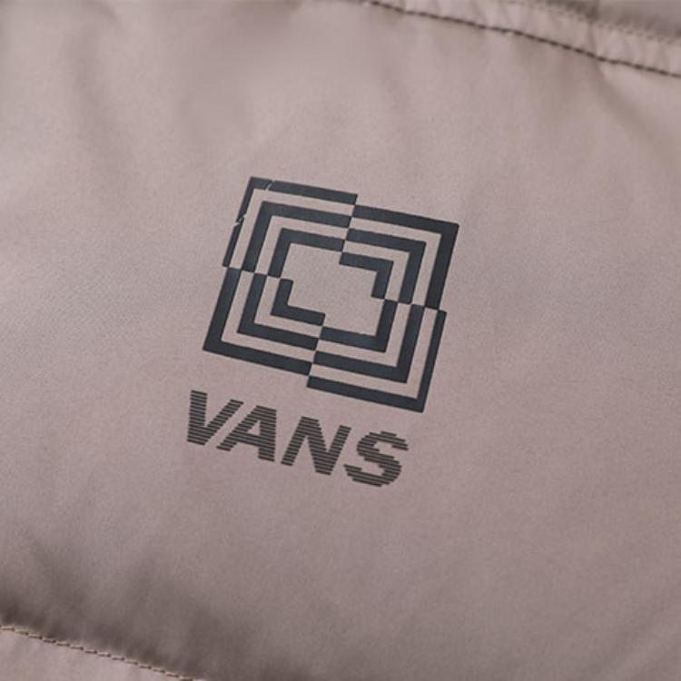 Vans Patchwork Warm Sports Hooded Down Jacket Women Jackets Brown VN0A5F6OYEH