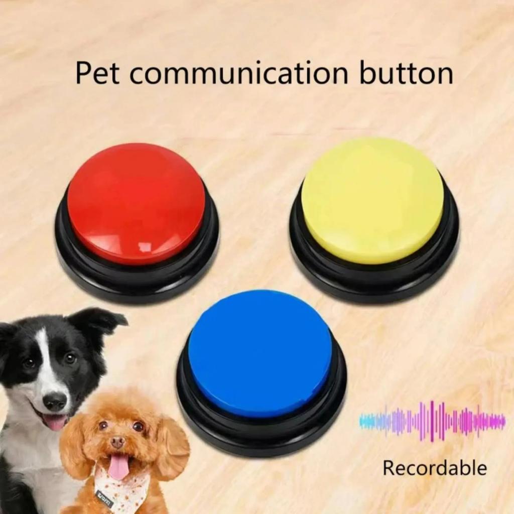 New Dog Communication Buttons Pet Training Voice Recording Button 30 Second Record Playback Pets Vocal Training Talking Toys