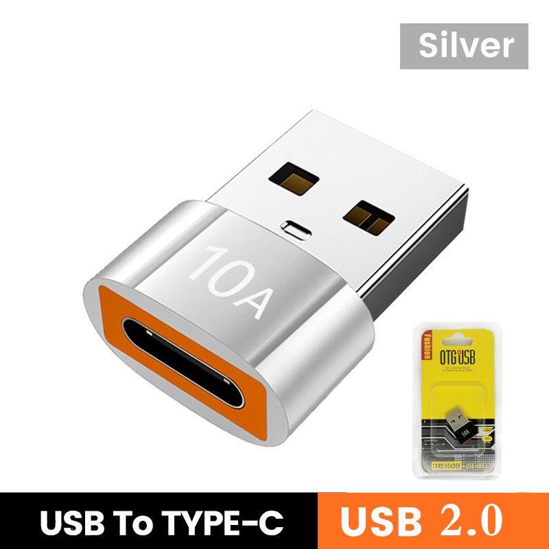 USB To Type-C OTG Adapter for Charging, Data, and Audio - Compatible with Apple 15, Huawei, OPPO