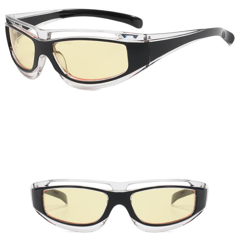 Ochelari de soare pentru femei, protecție solară, protecție UV, fashion punk, tehnologie futuristă și ochelari de soare pentru bărbați