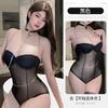 Exotic Summer Fashion Women's new Clothing Solid Color Perspective Hanging Neck Metal Chain Decoration Sexy Tight jumpsuit W4TT