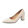Female Heels Women Shoes Chunky Heel Women Pumps Office Ladies Working Shoes Solid Pointed Toe Dress Shoes Spring Autumn WSH4845