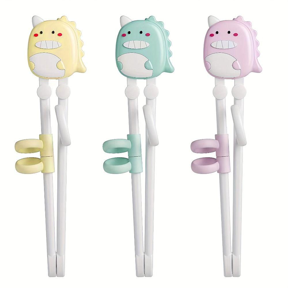 Ergonomic Dinosaur Training Chopsticks Educational Toddler Tableware  Family Dining