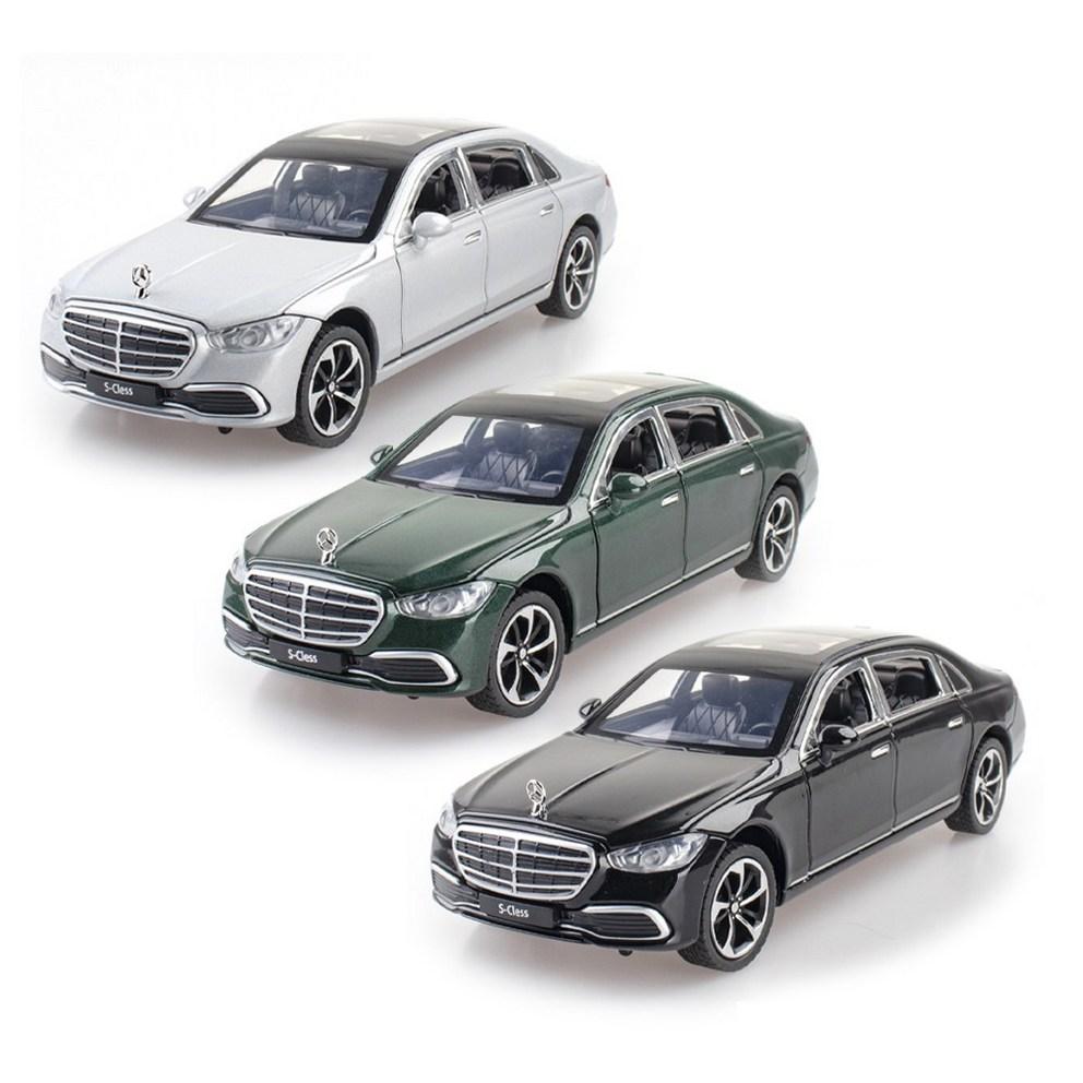 Maika 1:24 Scale Mercedes-Benz S400L Die-cast Alloy Metal Car Model Figurine, Green
