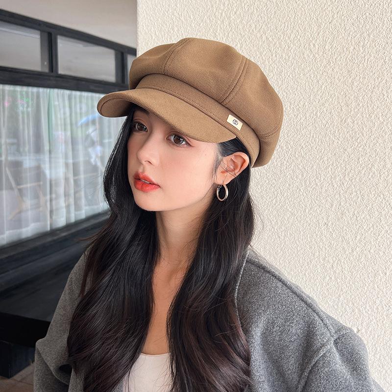 Fashion Spring Summer Octagonal Cap for Women Newsboy Caps Ladies Pumpkin Duckbill Cap Casual Winter Female Beret Painter Cap