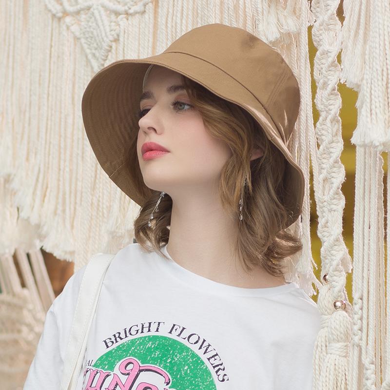 100% Cotton Bucket Hat for Women, Summer UV Protection Sun Hat, Foldable Outdoor Sunscreen Cap