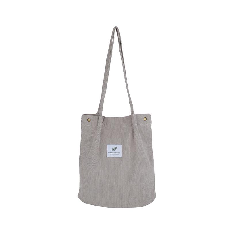 Modische Cord-Umhängetasche - Vielseitige Handtasche mit großem Fassungsvermögen für Damen