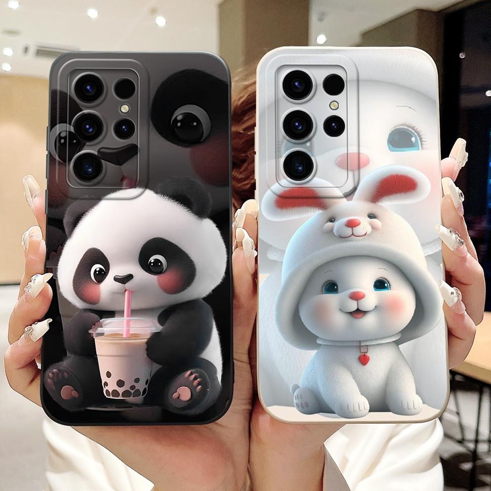 For Samsung Galaxy S24 Ultra Case Beautiful Cartoon Cover S24Ultra S928B S928U Soft TPU Phone Case For Samsung S24 Ultra Shell