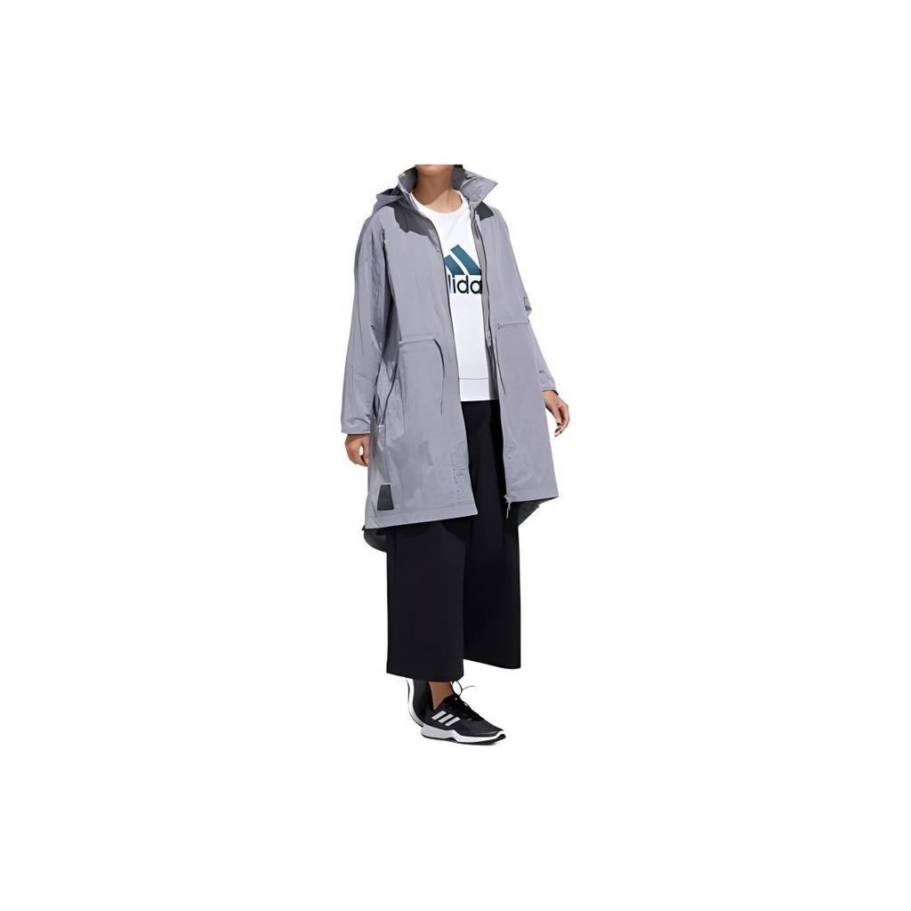adidas Woven Travel Jacket Women Jackets Light-Gray FM9298