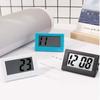 1Pcs Time Display Mini Triangle Clock Simple Desktop Electronic Clock  For Home Bedroom Office Car