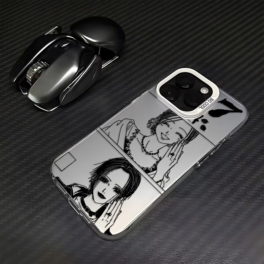 

Аніме Крутий Чохол для Телефону N-Нана Осакі Для iPhone 17 16e 16 15 14 13 12 11 mini Pro Max X XR 8 7 Air Plus Захист від Падінь Матова Задня Кришка iPhone 12 Pro