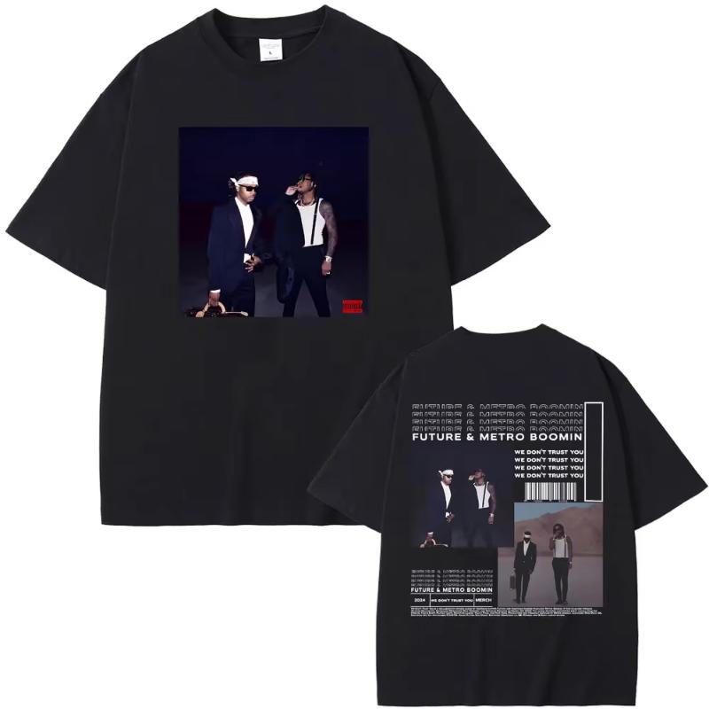 Rapper Future Metro Boomin 2024 New Hip Hop Album We Dont Trust You Graphic Tshirt Unisex Women Casual Ocollar Oversized Tees