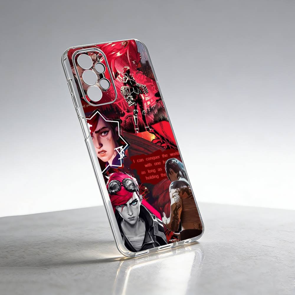 A-Arcane hot game Vi-i Phone Case Transparent Silicone Soft For Samsung S25,S24,S21,S22,S23,S30,Ultra,S20,Plus,Fe
