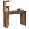 Desk with Shelf Reclaimed Wood Look 102 x 50 x 124 cm Particleboard