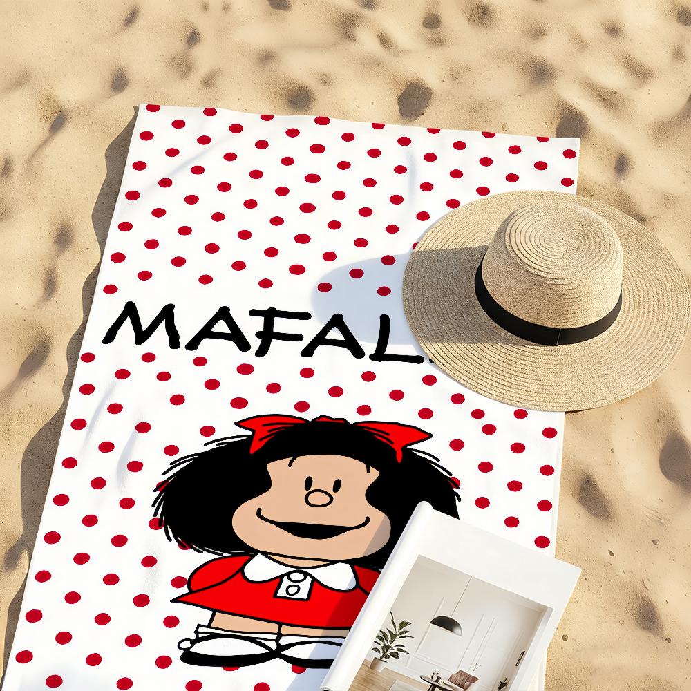 Cute Cartoon M-Mafalda Towel Quick Dry Soft Yoga Swimming Fitness Mountain Climbing Beach