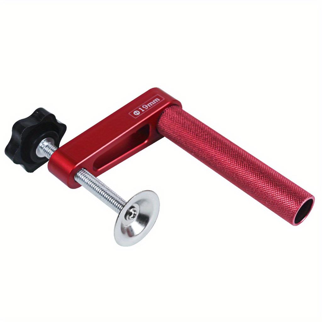 1pc 19mm/20mm Dog Hole Clamp Woodworking Benchtop Bench Dog Clamp Aluminum Alloy (3/4in and 0.79in) Fixed Clip
