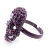 Les Trésors De Lily [J5345] - Purple 'Skull' Ring