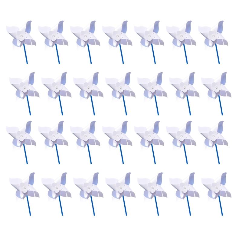 

100PCS Childrens Painting Craft Set With Customizable Windmill Toy For Creative Play And Learning синій