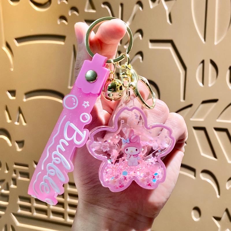 Sanrio Cherry Blossom Acrylic Keychain Ornament Single OPP Bag