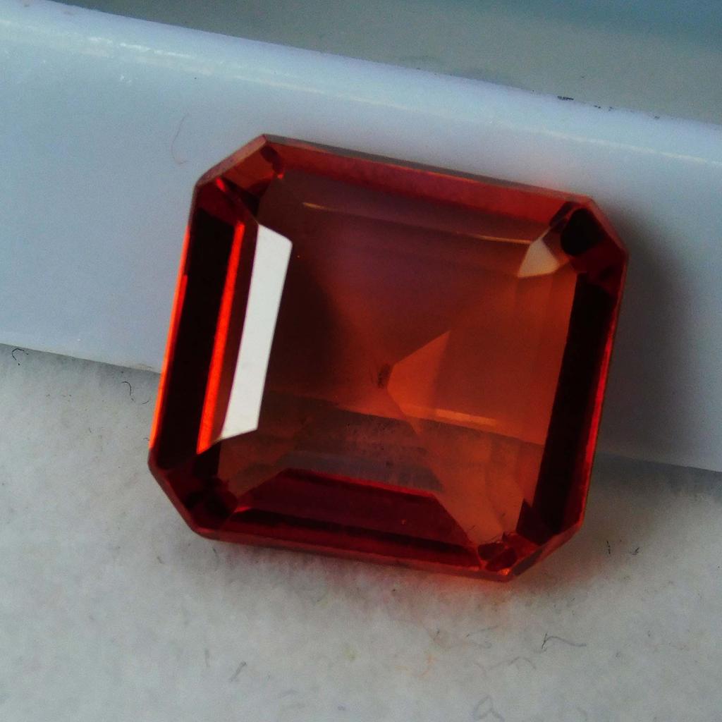 Sparkling Orange Sapphire 9.12 Ct Natural Square Cut Loose Gemstone