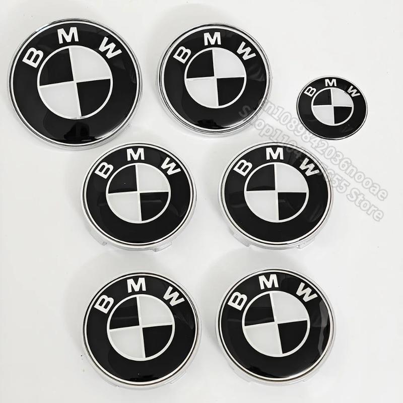 Černobílý znak Pro BMW E90 E60 E39 G20 F10 F20 F30 E46 E92 E87 M1 M2 M3 M4 M5 M6 M8 E63 F02 F03 G16 Krytky středů kol