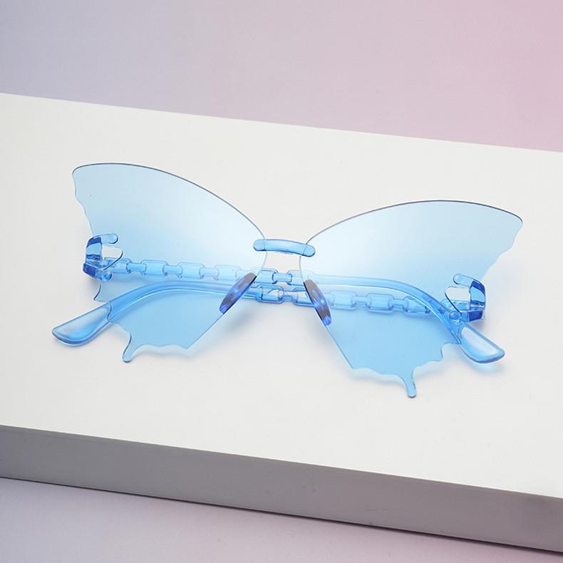 Butterfly Eyewear Unisex Frameless Sunglasses With Resin Lenses For Travel And Fashion