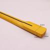 Four-String Yellow Matte Electric Bass Guitar Neck with 20 Frets and Square Markers