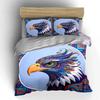 Colorful Eagle Art Decor Set Soft Comfortable Duvet Cover Bedding Set Included 1*Duvet Cover & 2*Pillowcases Gift