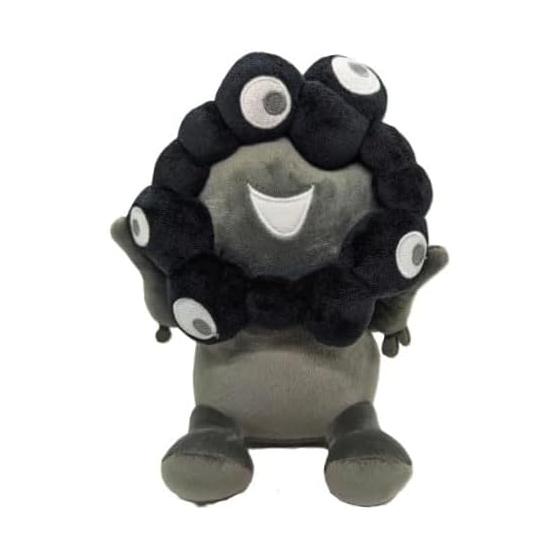 Expo 2025 Myaku-Myaku Plushie SS Black Monochrome Sitting - Limited Edition Souvenir Gift (17cm x 14cm x 11cm)