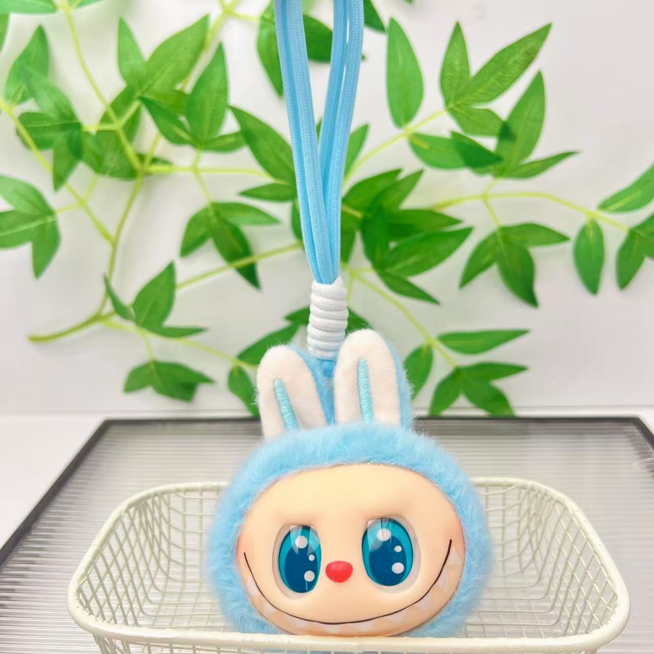 

Cute Cute Vinyl Head Pendant Plush Toy Doll Cartoon Bag Pendant Keychain Doll 10cm