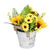 Simulation Sunflower Potted Plant High Simulation Dining Table Bonsai Fake Flower Yellow for Home